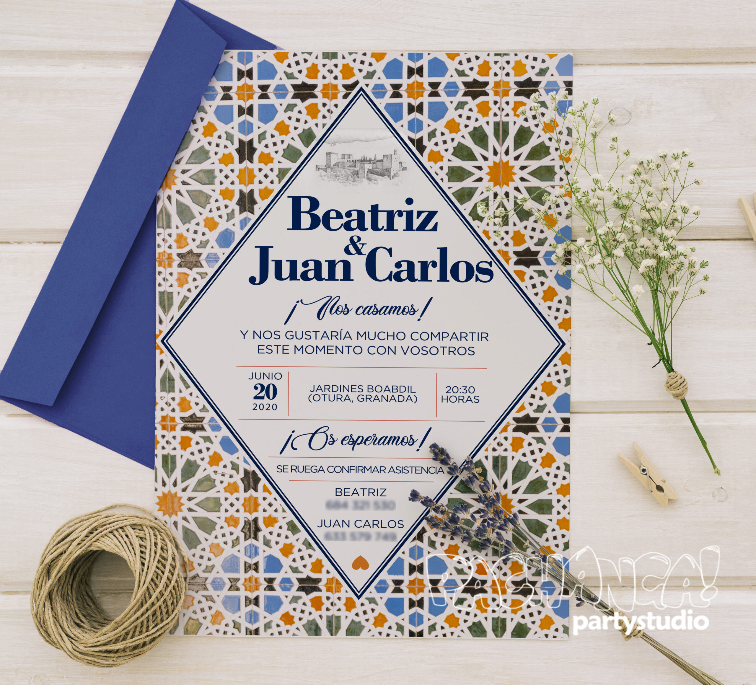 Alhambra 1 Invitación de boda alhambra