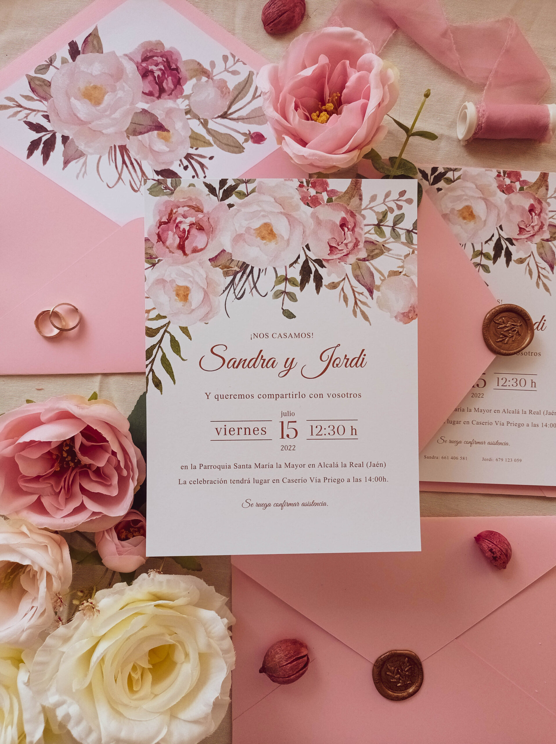 Blooming roses 1 Blooming roses: invitaciones florales para bodas de ensueño