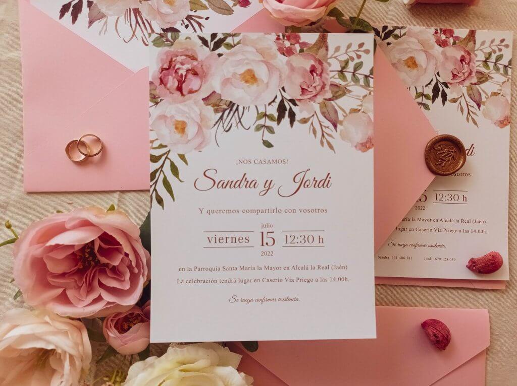 4 elementos que no pueden faltar en tu boda romántica. 13 Invitacion vera boda pachanga party studio 1024x766 1